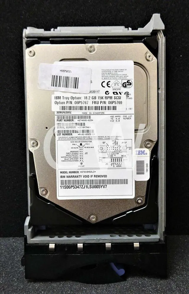 Alt view image 2 of 2 - 06P5769 06P5767 ST318452LC IBM FESTPLATTE 18GB 15K RPM U160 3.5" SCSI Hard Drive
