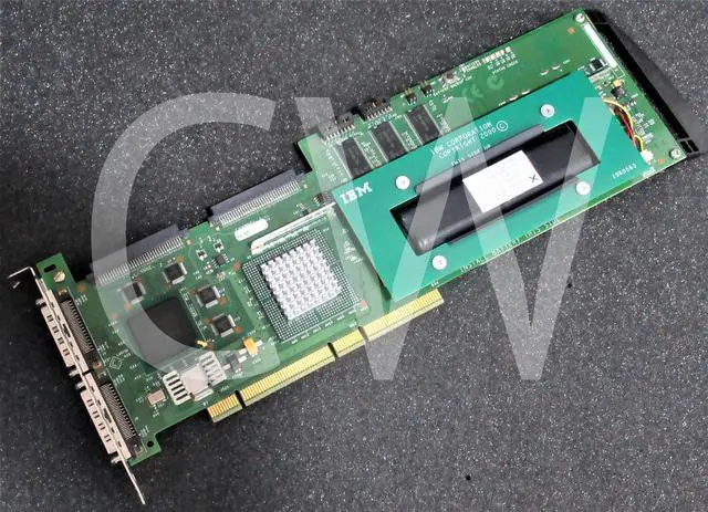 Alt view image 2 of 2 - IBM 06P5737 ServeRaid 4MX U160 PCI-X SCSI Dual-Channel RAID CONTROLLER W/Battery