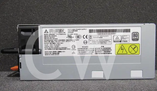 Alt view image 2 of 2 - 00FK932 94Y8143 94Y8144 IBM System X 750W HE Platinum AC Power Supply