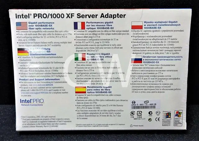 Alt view image 2 of 2 - PWLA8490XF INTEL PCI-X PRO/1000 XF Gigabit Server Network Adapter Card