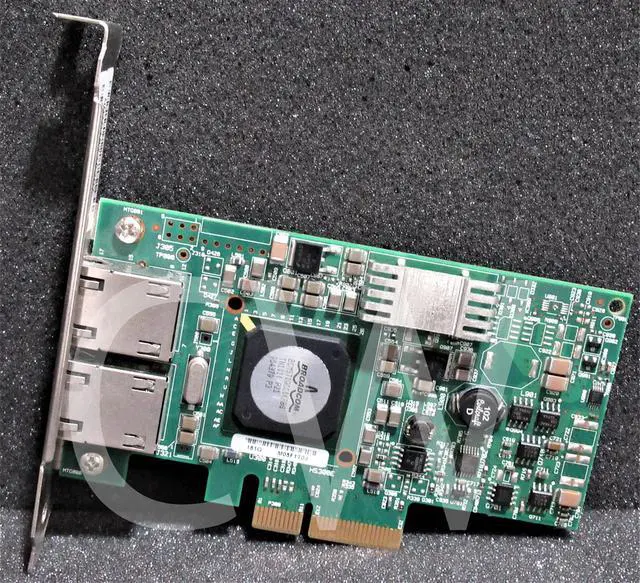 Alt view image 2 of 2 - F169G Dell Broadcom 5709 DP 1Gbps PCI-E Gigabit Ethernet Network Interface Card