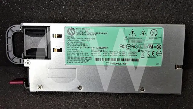 Alt view image 2 of 2 - 500172-B21 498152-001 438203-001 HP 1200W CS HE POWER SUPPLY FOR G6 G7 SERVER