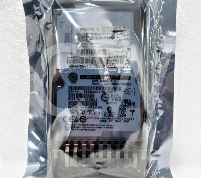Main image of 81Y9651 81Y9650 IBM SYSTEM X 900GB 10000RPM 6Gbps 2.5" SAS SERVER HDD Hard Drive