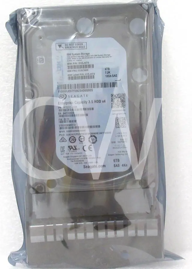 Alt view image 2 of 2 - 01AC605 01EJ070 01EJ072 IBM 6TB 7.2K RPM 12Gb/s 3.5" SAS Hard Drive For Storwize
