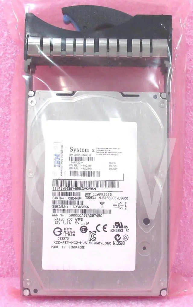 Alt view image 2 of 2 - 44W2244 44W2245 44W2248 IBM 600GB 15K RPM 6Gbps 3.5" SAS SERVER HDD Hard Drive