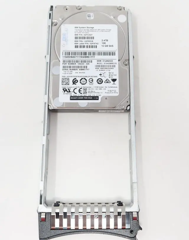 Main image of IBM 02PX539 02YC027 02PX742 V5000 2.4TB 10k 12GB 2.5" SAS Hard Drive