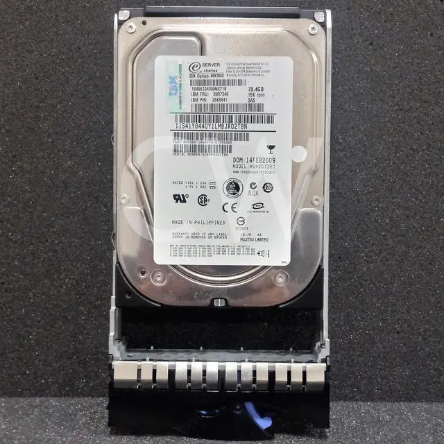 Alt view image 2 of 2 - 40K1043 39R7348 26K5841 IBM 73.4GB 15K RPM 3Gb/s 3.5" SAS SERVER HDD Hard Drive