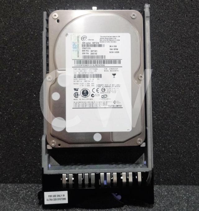 Alt view image 2 of 2 - 90P1318 90P1321 26K5140 IBM 36.4GB 15K RPM Ultra320 SCSI 80-Pin 3.5" Hard Drive