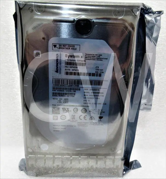 Main image of 00FN209 00FN208 00FN212 LENOVO 4TB 7.2K RPM 12Gb/s G2HS NL 3.5" SAS Hard Drive