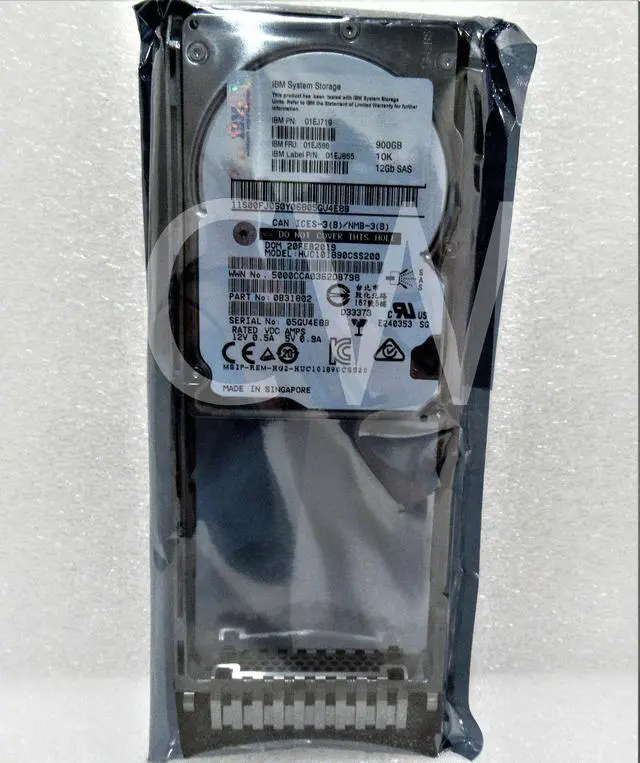 Alt view image 2 of 2 - 01EJ586 01EJ719 01EJ865 LENOVO 900GB 10K RPM 12Gb/s SFF 2.5" SAS HDD Hard Drive