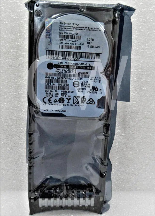 Alt view image 2 of 2 - 01LJ787 01LJ794 01LJ796 IBM 1.2TB 10000RPM 6Gbps 2.5" SAS SERVER HDD Hard Drive