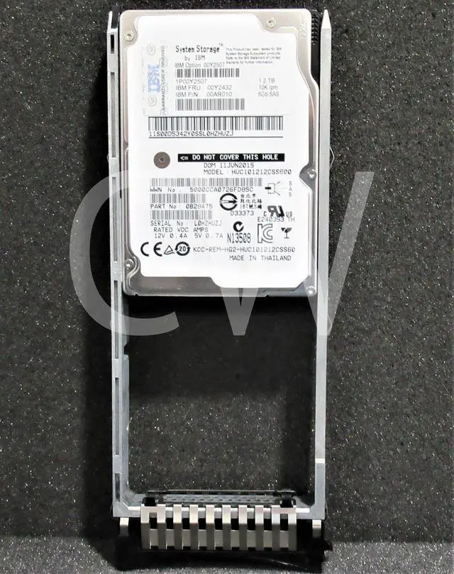 Alt view image 2 of 2 - IBM 00Y2432 00Y2507 00AR010 1.2TB 10000RPM 6Gbps 2.5" SAS SERVER HDD Hard Drive