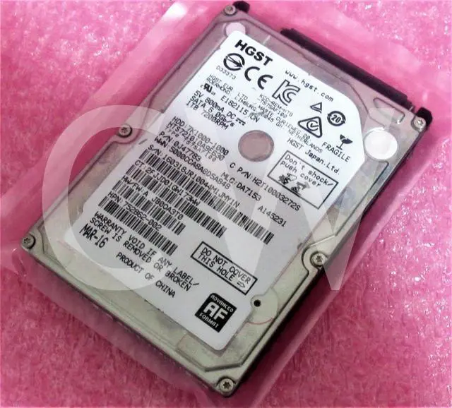Main image of HTS721010A9E630 HGST 0J47783 7K1000 1TB 7.2K RPM 6Gb/s 2.5" SATA HDD Hard Drive