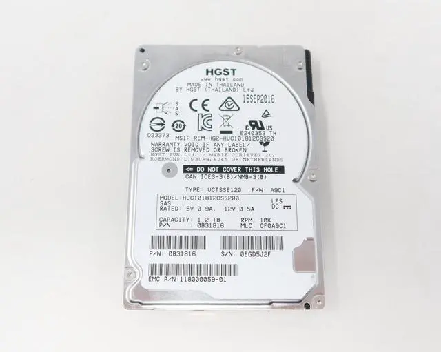 Main image of HUC101812CSS200 0B32671 HGST 1.2TB 10K 12Gb/s SAS 2.5" Server Hard Drive