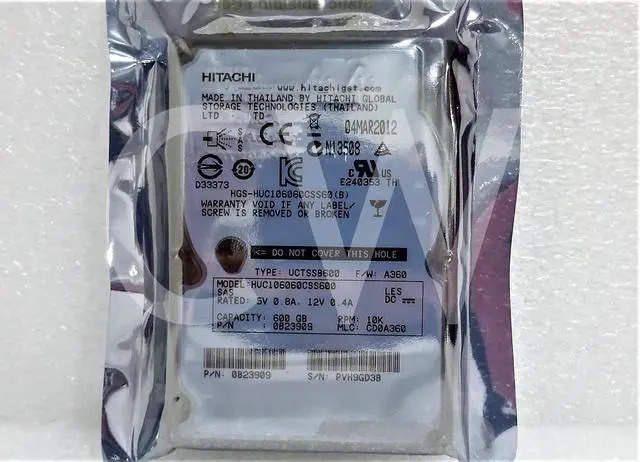 Alt view image 2 of 2 - 0B23909 HUC106060CSS60 Hitachi 600GB 10K RPM 6Gb/s 2.5" SAS HDD Hard Drive