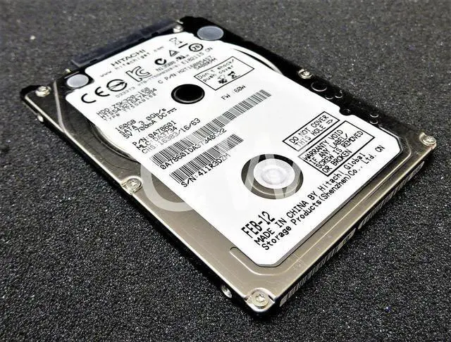 Main image of HTS543216A7A384 Hitachi TRAVELSTAR 160GB 5400RPM 3Gbps 2.5" SATA HDD Hard Drive