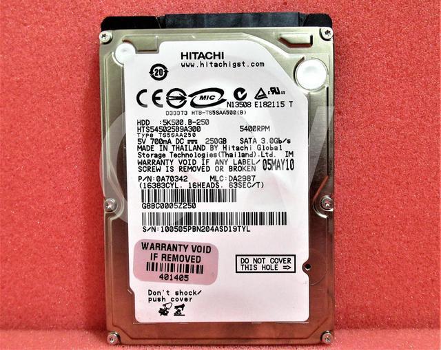 Refurbished: Hitachi HTS545025B9A300 250GB 5.4K RPM 3Gb/s Refurbished: Hitachi HTS545025B9A300 250GB 5.4K RPM 3Gb/s