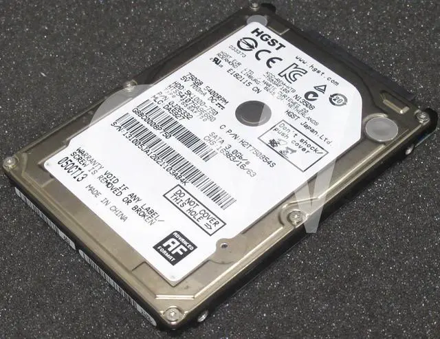 Alt view image 2 of 2 - HTS541075A9E680 Hitachi 0J26332 750GB 5.4KRPM 6Gbps 2.5"SATA LaptopHDD HardDrive