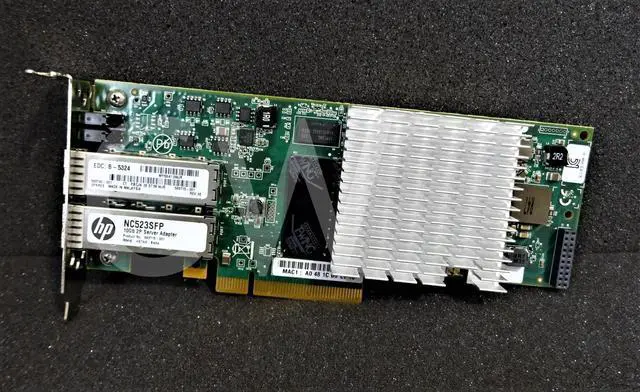 Alt view image 2 of 2 - 593742-001 HP NC523SFP DUAL PORT 10Gb SERVER NETWORK ADAPTER QLE3242-HP