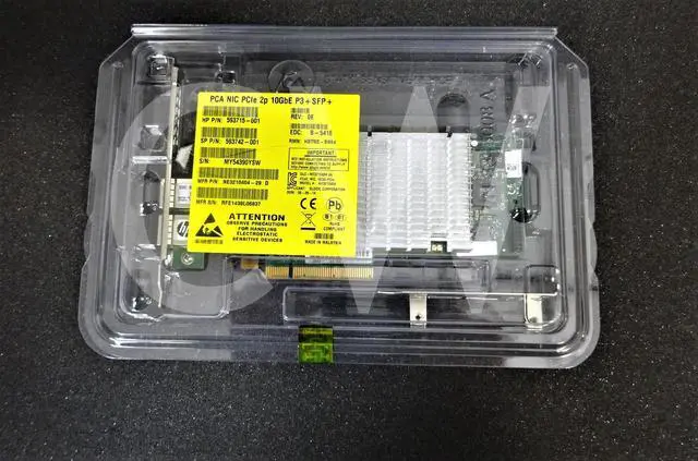 Main image of 593742-001 593715-001 HP NC523SFP DUAL PORT SFP+ 10Gb SERVER NETWORK ADAPTER