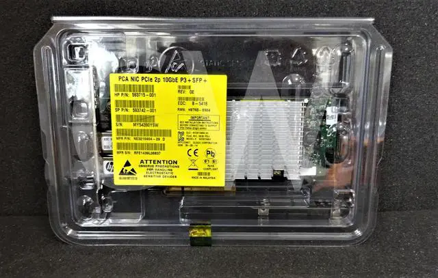 Alt view image 2 of 2 - 593742-001 593715-001 HP NC523SFP DUAL PORT SFP+ 10Gb SERVER NETWORK ADAPTER