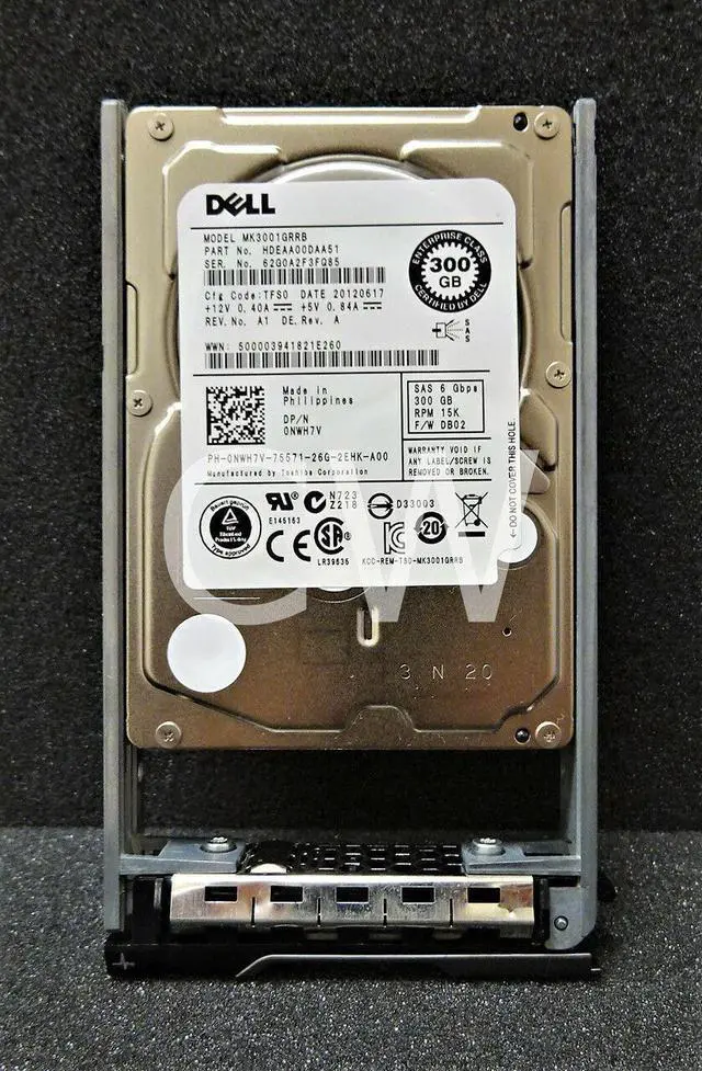 Main image of HDEAA00DAA51 Dell 300GB 15K SAS 6G SFF Hard Drive