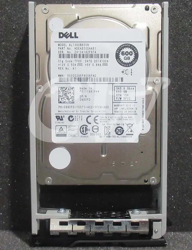 Alt view image 2 of 2 - HDEAE00DAA51 Dell 600GB 15K SAS 6G SFF Hard Drive
