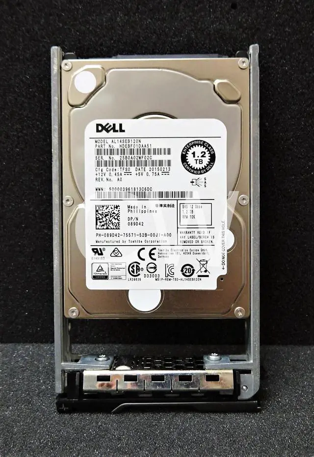 Alt view image 2 of 2 - HDEBF01DAA51 Dell 1.2TB 10K SAS 12G SFF Hard Drive