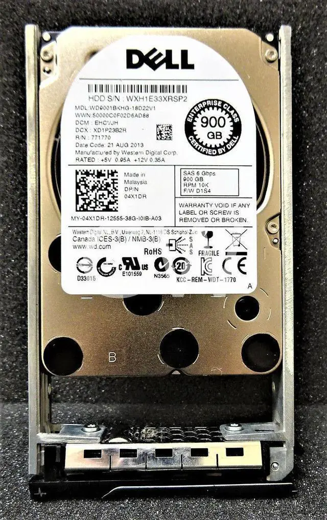 Alt view image 2 of 2 - WD9001BKHG-18D22V1 Dell 900GB 10K SAS 6G SFF Hard Drive
