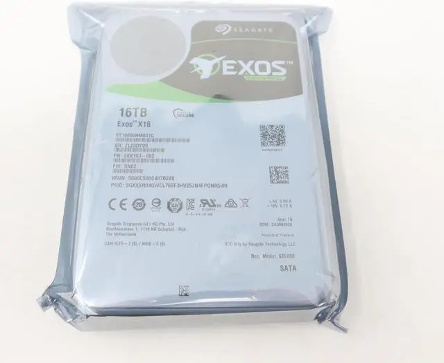 Main image of Seagate EXOS X16 ST16000NM001G 16TB 7.2K 3.5" 256MB SATA 6Gb/s Hard Drives