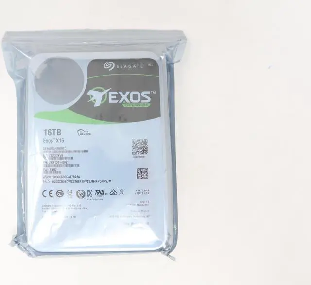 Alt view image 2 of 2 - Seagate EXOS X16 ST16000NM001G 16TB 7.2K 3.5" 256MB SATA 6Gb/s Hard Drives