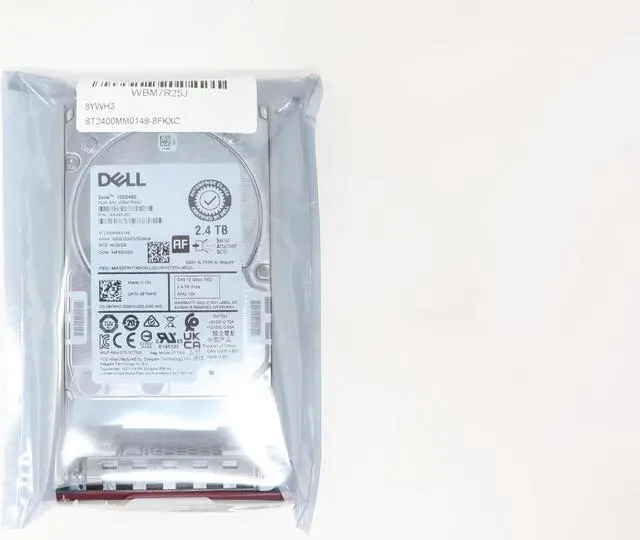 Alt view image 2 of 2 - 8YWH3 Dell 2.4TB SAS 2.5" SFF 10K RPM 12Gb/s SED FIPS Server HDD Hard Drive 08YWH3