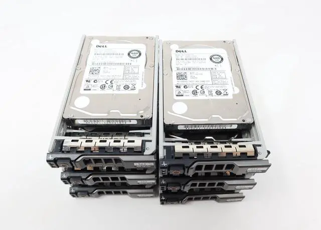 Main image of LOT OF 10 990FD Dell 600GB 2.5" SAS 6Gb 15K Hard Drive HDEAE00DAA51 Refurbished