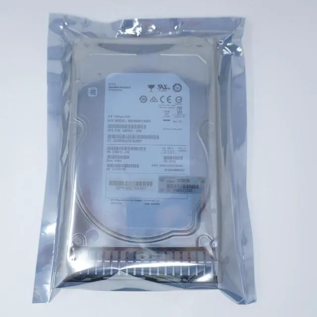 Alt view image 2 of 2 - 695507-008 HP SAS 4TB 3.5" LFF 6G 7.2K RPM Midline (MDL) Hot-Plug HDD 695510-B21