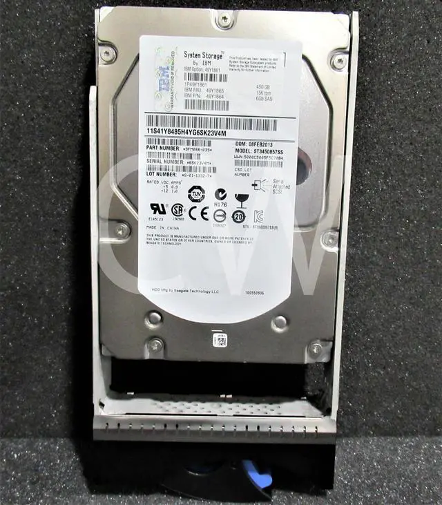 Alt view image 2 of 2 - 9FM066-039 IBM ST3450857SS SYSTEM 450GB 15000RPM 6Gbps 3.5" SAS HDD Hard Drive