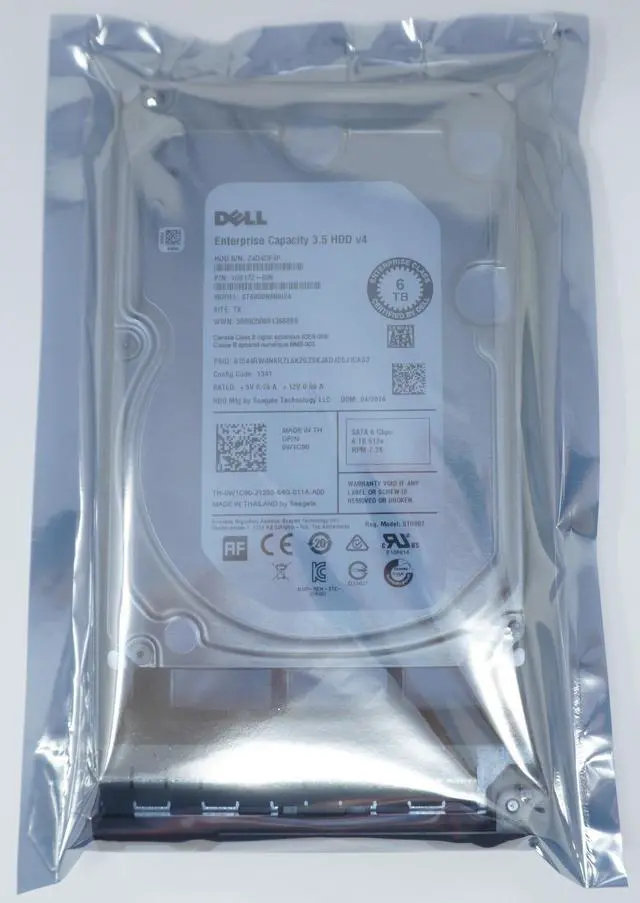 Main image of W1C90 Dell 6TB SATA 3.5" 7.2K 6Gb Server Hard Drive ST6000NM0024 0W1C90