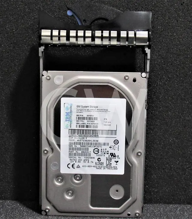 Alt view image 2 of 2 - 0B26317 HUS723020ALS640 IBM 2TB 7.2K RPM 6Gb/s 3.5" SAS SERVER HDD Hard Drive