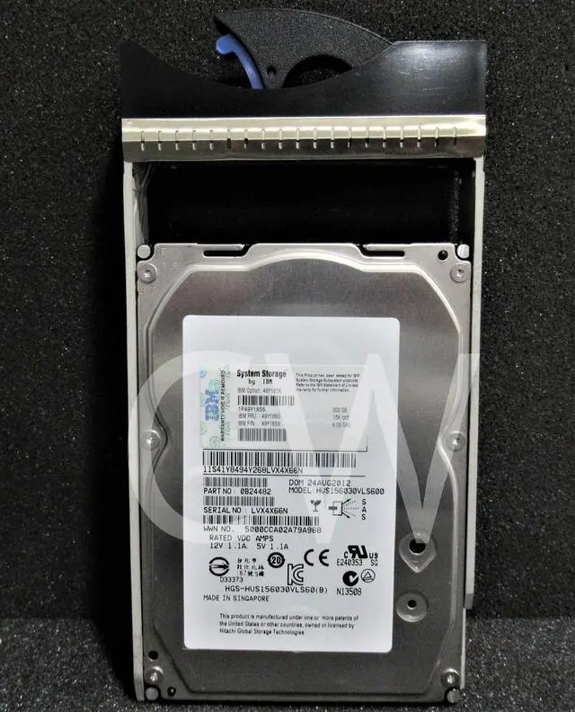 Alt view image 2 of 2 - 0B24482 HUS156030VLS600 IBM SYSTEM 300GB 15K RPM 6Gb/s 3.5" SAS HDD Hard Drive