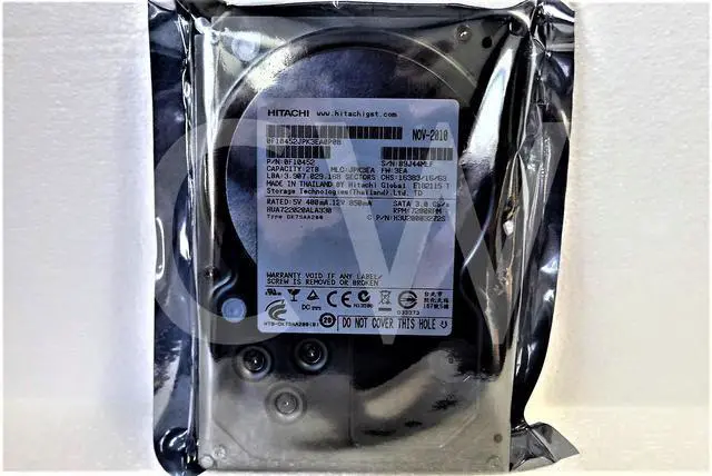 Alt view image 2 of 2 - HUA722020ALA330 0F10452 HITACHI 2TB 7.2K RPM 3Gb/s 3.5" SATA HDD Hard Drive