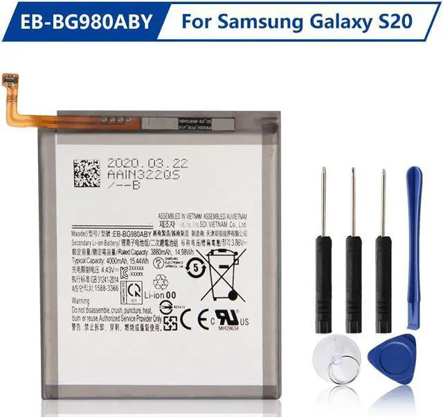 Main image of Replacement Battery for Samsung Galaxy S20 5G Battery, G980 SM-G980, EB-BG980ABY