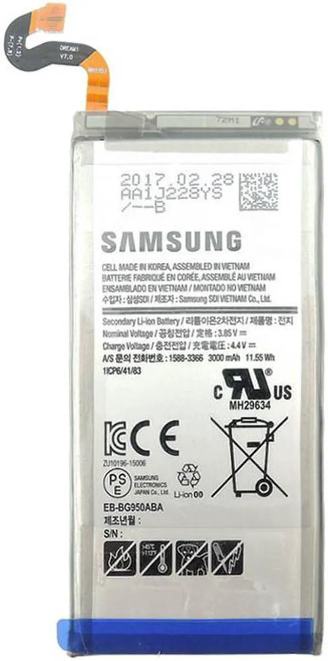 Main image of Samsung Galaxy S8 Battery G950W EB-BG950ABE 3000mAh + Free Tools