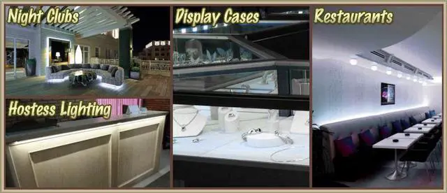 Alt view image 3 of 6 - 6' ft Cool White Store Sign Retail Counter On/Off Switch LED Strip Lighting SMD3528 Wall Plug New - Storefront Windows Glass Displays DJ Bar/Night Clubs Restaurants Hotels Waterproof 220V