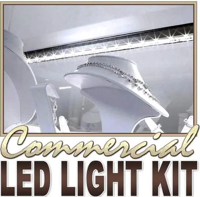 Alt view image 6 of 6 - 6' ft Cool White Store Sign Retail Counter On/Off Switch LED Strip Lighting SMD3528 Wall Plug New - Storefront Windows Glass Displays DJ Bar/Night Clubs Restaurants Hotels Waterproof 220V