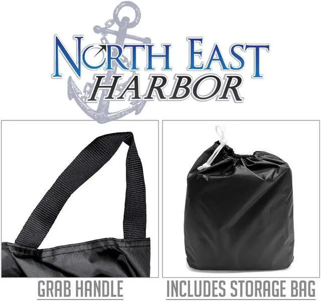 Alt view image 3 of 4 - Outdoor Smoker Grill Cover - 20"L x 17"W x 31"H - Electric, Propane, Pellet, or Charcoal BBQ Smoker Cover - UV Protected, and Weather Resistant Storage Cover - Black