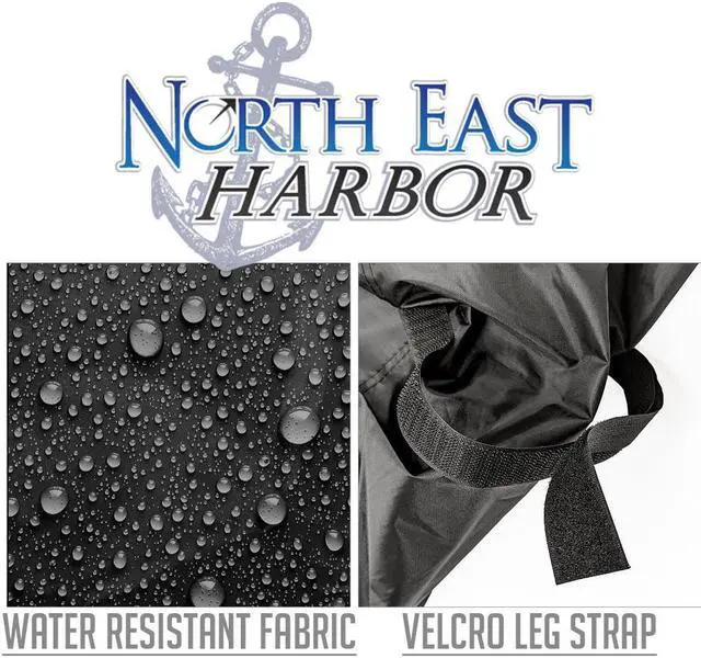 Alt view image 2 of 4 - Outdoor Smoker Grill Cover - 20"L x 17"W x 31"H - Electric, Propane, Pellet, or Charcoal BBQ Smoker Cover - UV Protected, and Weather Resistant Storage Cover - Black