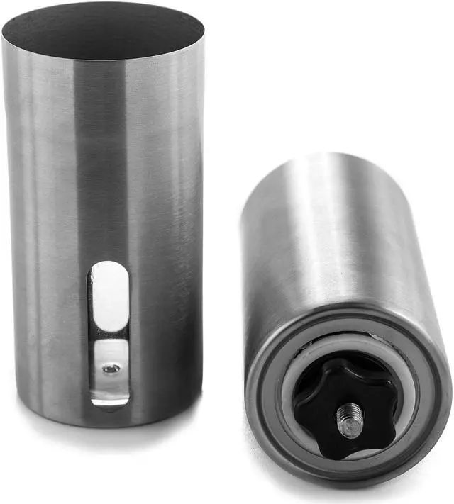 Alt view image 2 of 5 - Stainless Steel Manual Coffee Grinder, Adjustable Conical Ceramic Burr Grinder for Precision Brewing Every Time - Perfect for Home, Office, or Travel