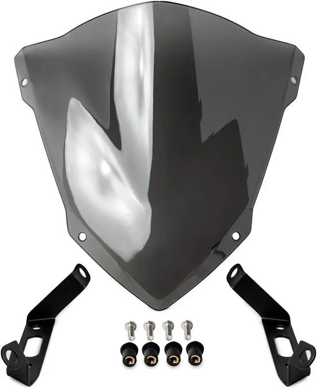 Alt view image 2 of 7 - Smoke Tinted Windscreen Windshield for Yamaha MT-07 2018-2020 - Super Tough ABS Plastic