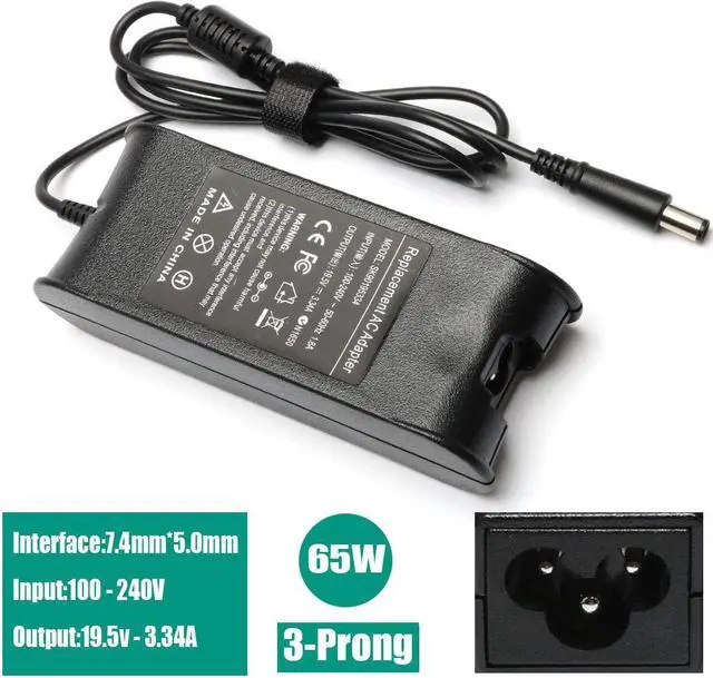 Alt view image 6 of 7 - 65W AC Adapter Charger Replacement for DELL Inspiron 15 1564 1501 1520 1521 1525 1526 1546 3520 3521 3531 3537 3541 3542 5542 5543 5545 5547 5548 5580 7547 7548 15R SE 7520 5520 5521 Laptop Power Cord