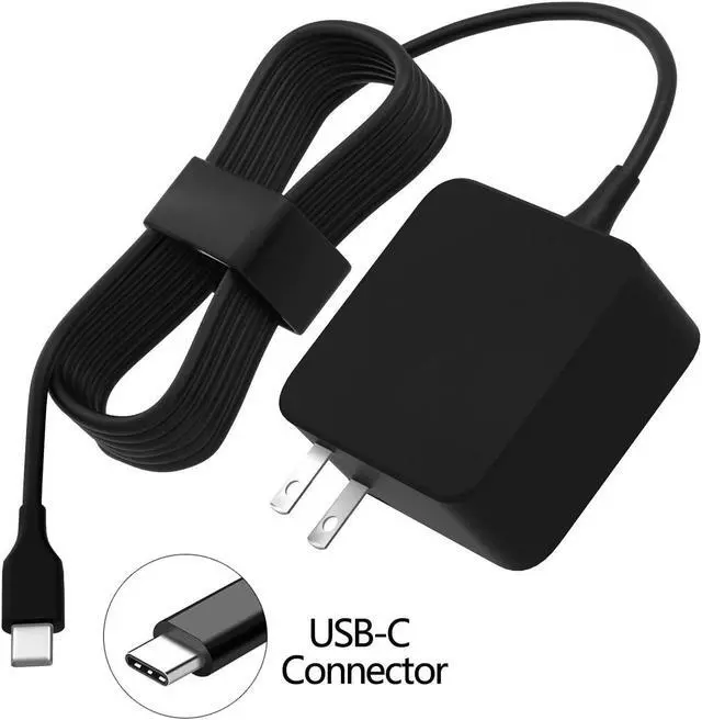 Alt view image 5 of 6 - 45W AC Adapter Charger Fit for Lenovo Chromebook c330 100e 300e 500e s330 c340 s340 USB-C School Chromebook n23 Yoga Laptop 7.5Ft USB Type C Power Cord Supply