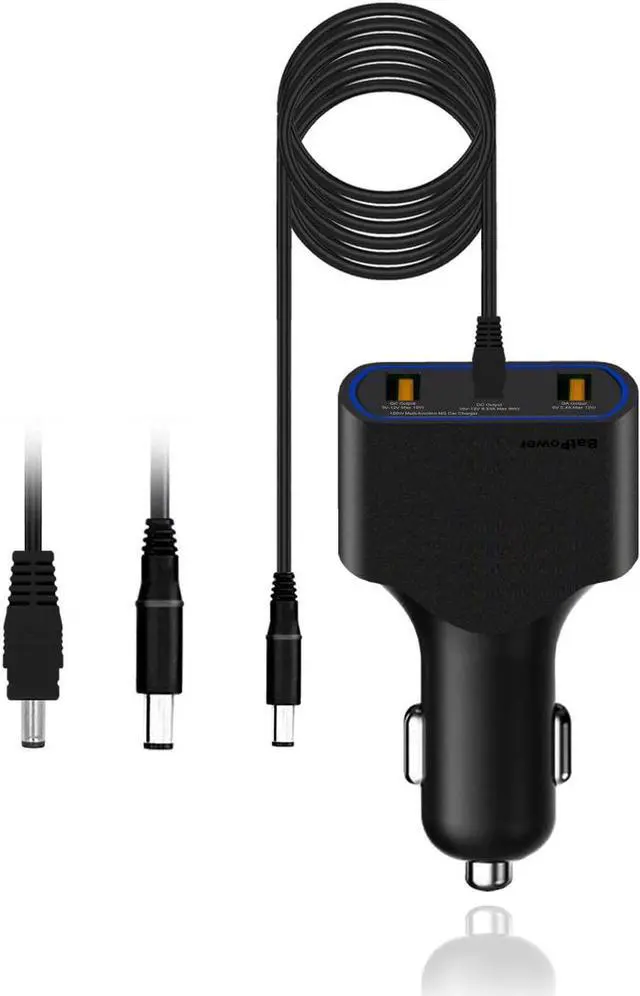 Alt view image 7 of 7 - BatPower CCD2 High Power Delivery 120W Laptop Car Charger Compatible with Dell Inspiron Latitude XPS Mini Precision Studio Vostro Laptop Notebook Vehicle Charger DC 12v-24v auto Adapter